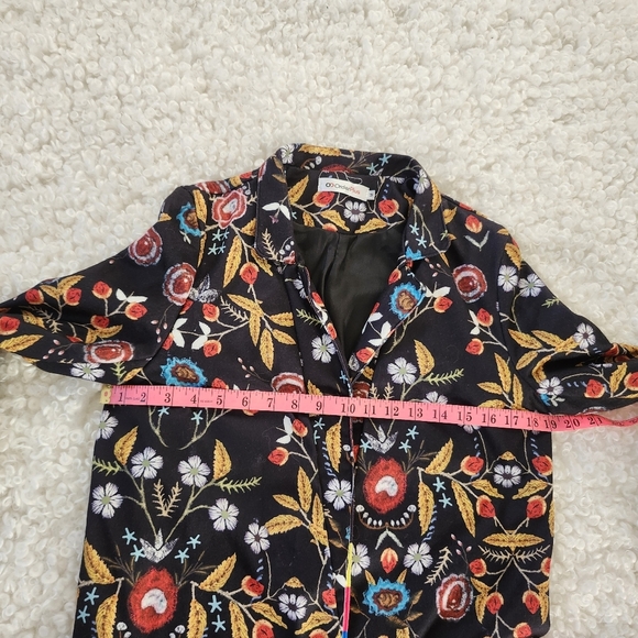 OrderPlus Women’s Floral Jacket Coat Sz M Fall Business Casual Lightweight Layer - Picture 14 of 15